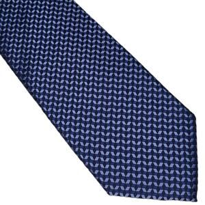 Michael Kors geometric blue silk tie